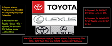 Load image into Gallery viewer, Toyota + Lexus and many other brands Stock files (bin and CUW Flash) files and Systems Editors Software - OBDbytes for Car Chip Tuning