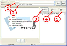 Load image into Gallery viewer, Airbag Reset Full Package interface screenshot detailing programming options.