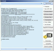 Load image into Gallery viewer, ALL IMMO OFF software package interface with ECU editing and DPF/EGR/DTC removal options.
