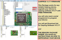 Charger l&#39;image dans la galerie, Upgrade any carprog Device to run with carprog software 13.77 remove Firmware (Full Rework Package)
