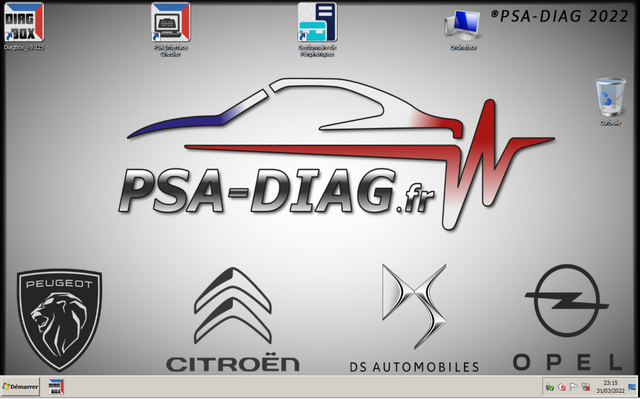 Peugote Citroen DIAGBOX 9.125 – MÄRZ 2022 – VMWARE-VERSION