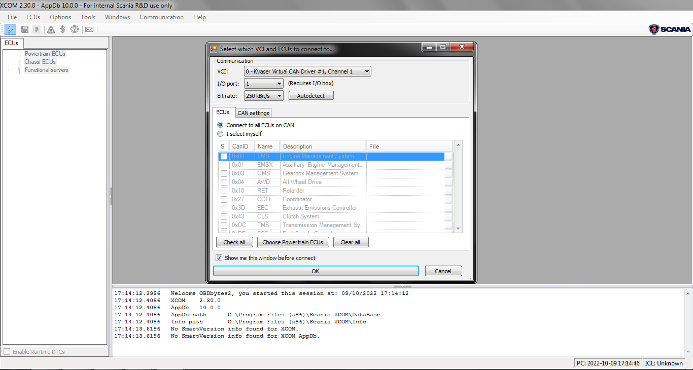 Scania XCOM Diagnostic + Programming heavy duty software