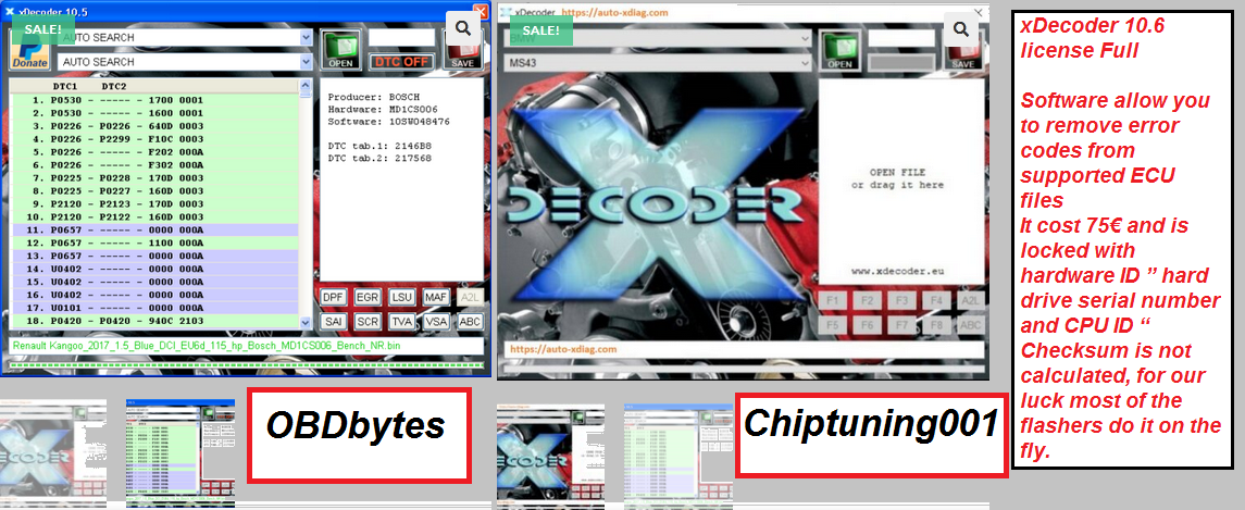 XDecoder DTC OFF (Immer neueste Version) >> (Original- und aktualisierbare Software)